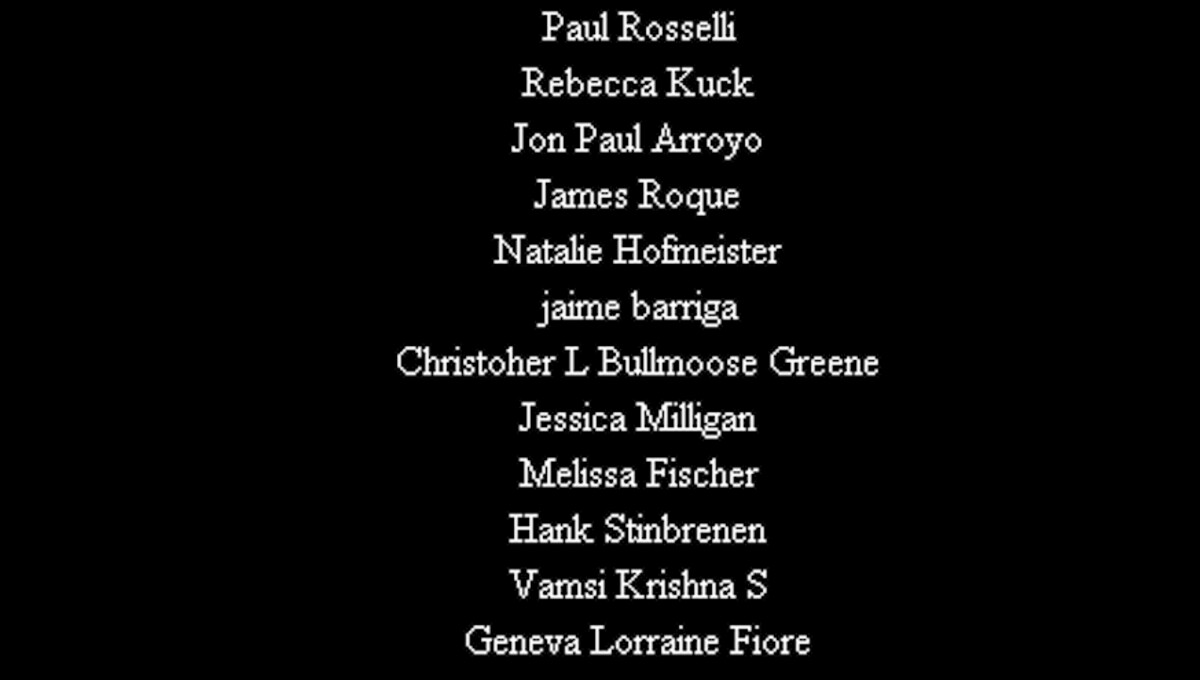 Paranormal Activity end credits